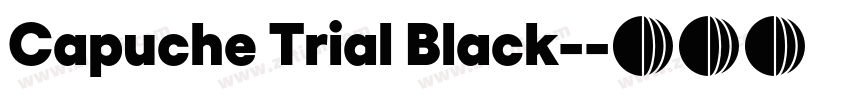 Capuche Trial Black-字体转换